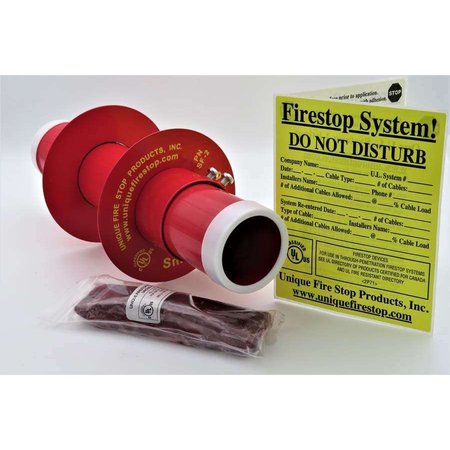 UNIQUE FIRE STOP PRODUCTS Through Pentration Smooth Firestop Sleeve Kit 2 Inch Diameter SF-2